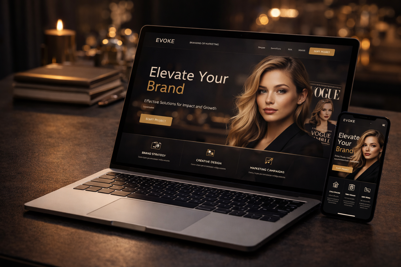 Beispiel für Business-Website mit stärkerem Content-Fokus